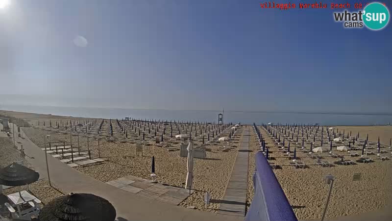 The beach live webcam Villaggio Mare Blu Bibione Pineda – Italy