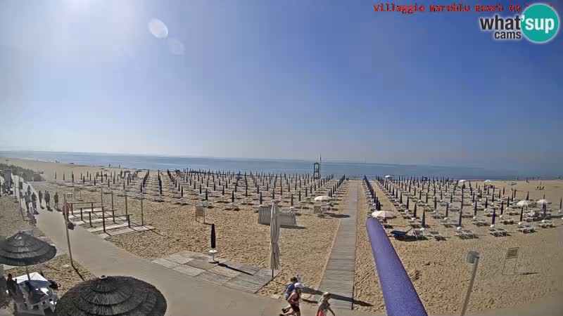 Der Strand Villaggio Mare Blu webcam Bibione Pineda – Italien