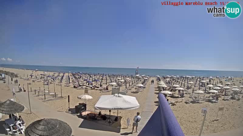 The beach Livecam Villaggio Mare Blu Bibione Pineda – Italy