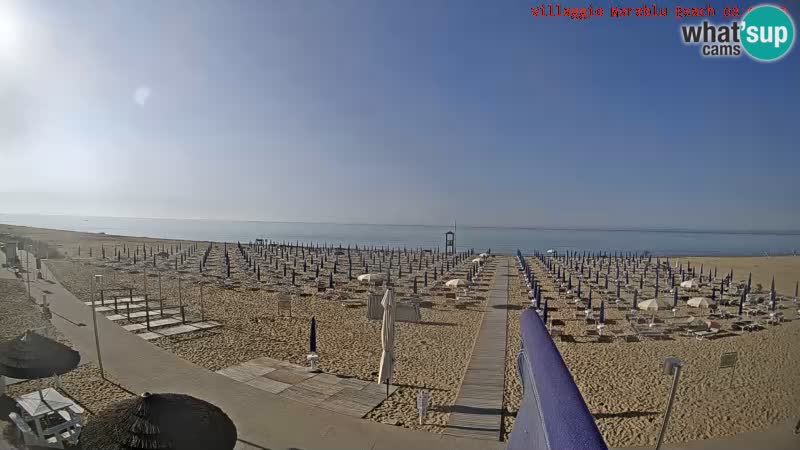 The beach Livecam Villaggio Mare Blu Bibione Pineda – Italy
