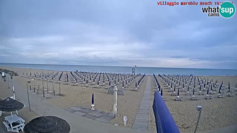 The beach Livecam Villaggio Mare Blu Bibione Pineda – Italy