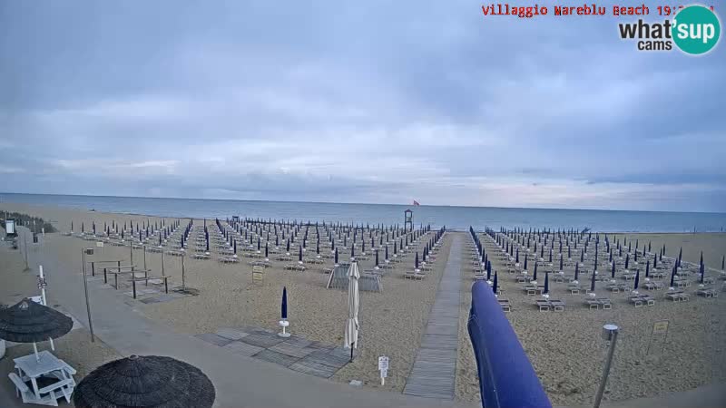 Webcam en direct de la plage Villaggio Mare Blu Bibione Pineda – Italie