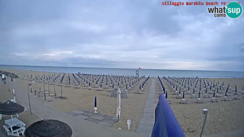 Spiaggia Webcam Villaggio Mare Blu Bibione Pineda