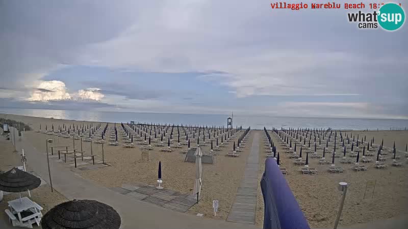 Web kamera uživo na plaži Villaggio Mare Blu Bibione Pineda – Italija