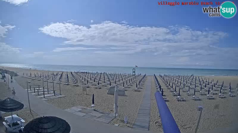 Der Strand Villaggio Mare Blu webcam Bibione Pineda – Italien