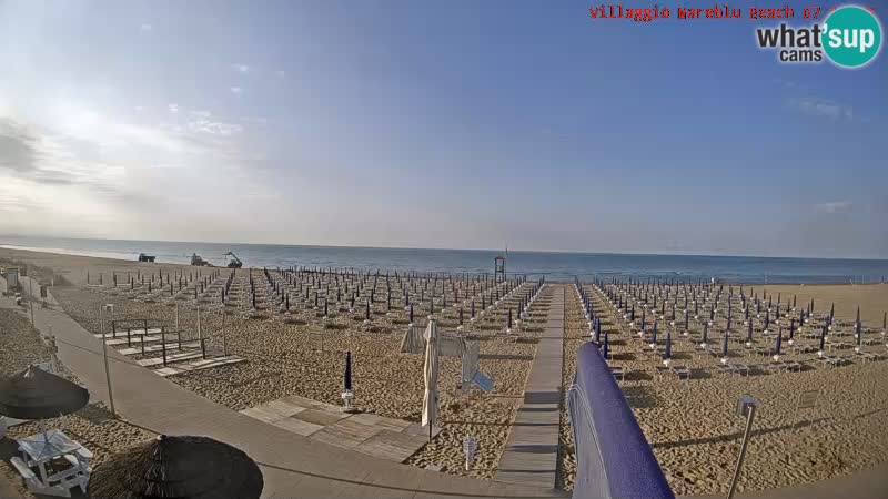 Web kamera uživo na plaži Villaggio Mare Blu Bibione Pineda – Italija