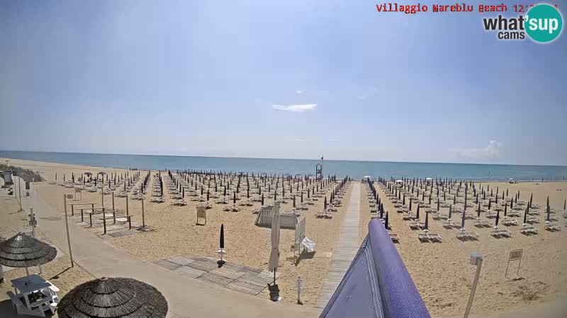 The beach live webcam Villaggio Mare Blu Bibione Pineda – Italy