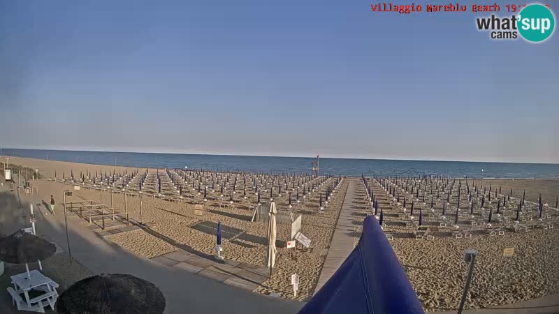 The beach live webcam Villaggio Mare Blu Bibione Pineda – Italy