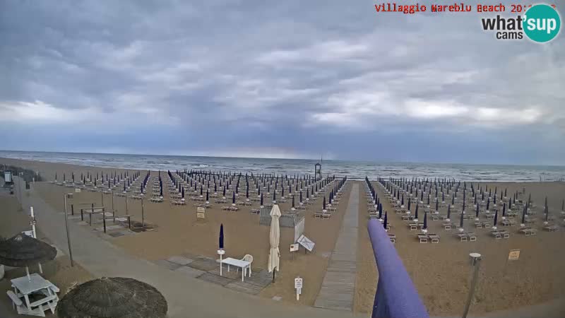 The beach live webcam Villaggio Mare Blu Bibione Pineda – Italy