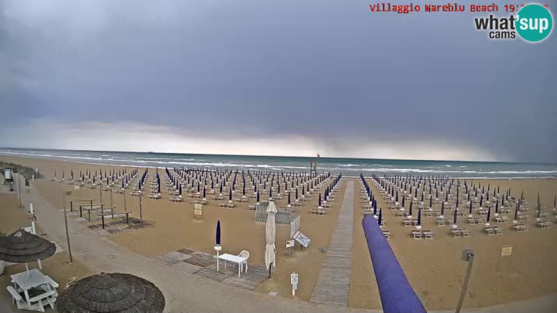 Web kamera uživo na plaži Villaggio Mare Blu Bibione Pineda – Italija