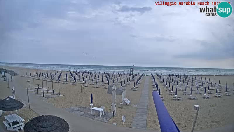 The beach live webcam Villaggio Mare Blu Bibione Pineda – Italy