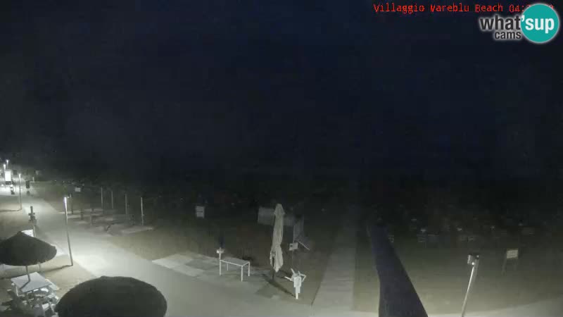 Spletna kamera na plaži v živo Villaggio Mare Blu Bibione Pineda – Italija
