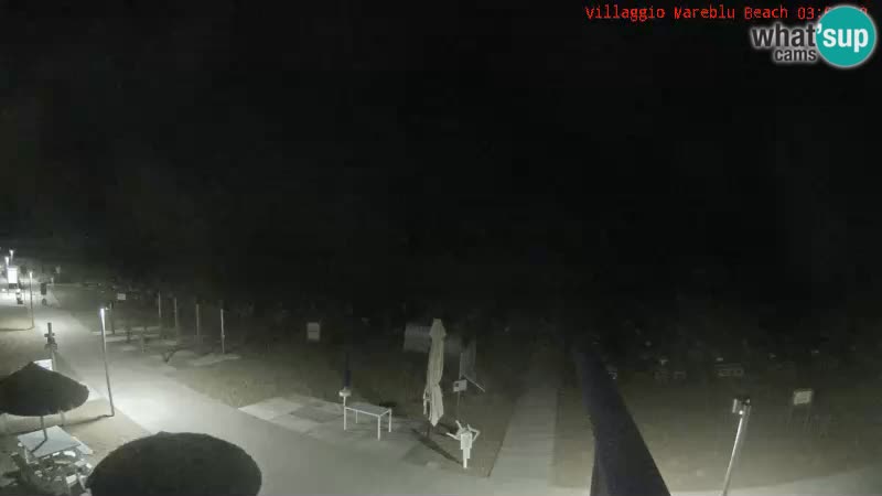 Webcam live della spiaggia Villaggio Mare Blu Bibione Pineda