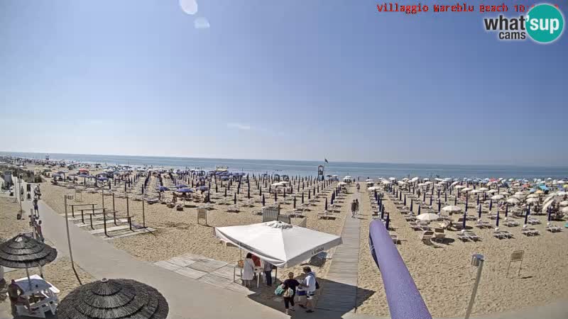 The beach Livecam Villaggio Mare Blu Bibione Pineda – Italy