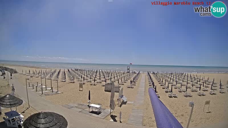The beach live webcam Villaggio Mare Blu Bibione Pineda – Italy