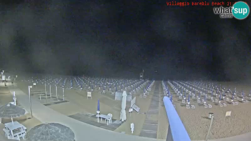 Webcam live della spiaggia Villaggio Mare Blu Bibione Pineda