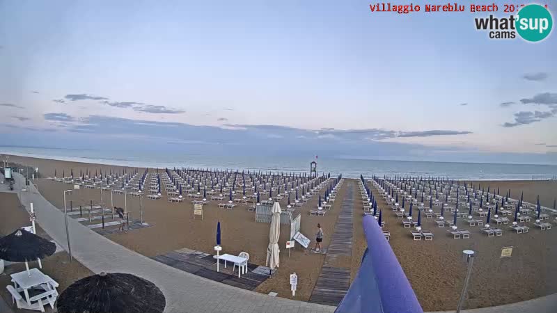 Spiaggia Webcam Villaggio Mare Blu Bibione Pineda