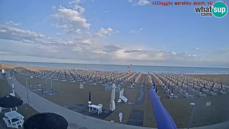 The beach Livecam Villaggio Mare Blu Bibione Pineda – Italy