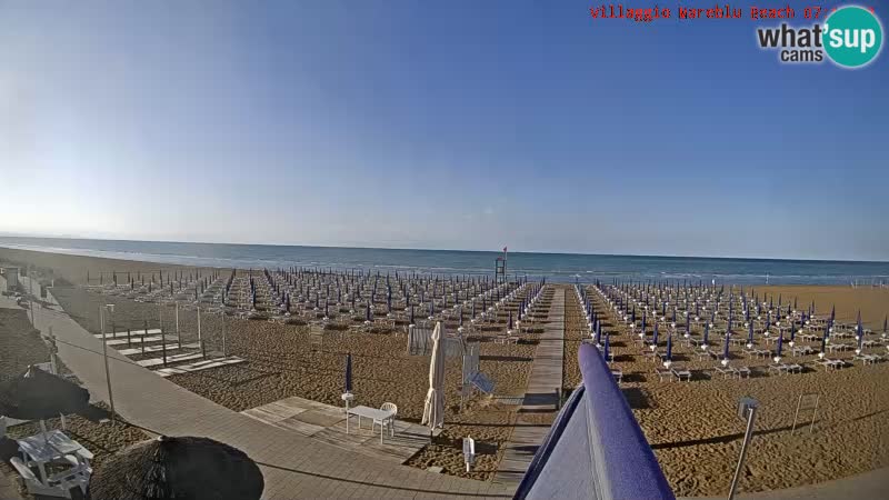 The beach Livecam Villaggio Mare Blu Bibione Pineda – Italy