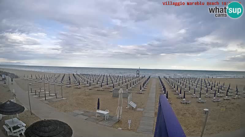 The beach live webcam Villaggio Mare Blu Bibione Pineda – Italy