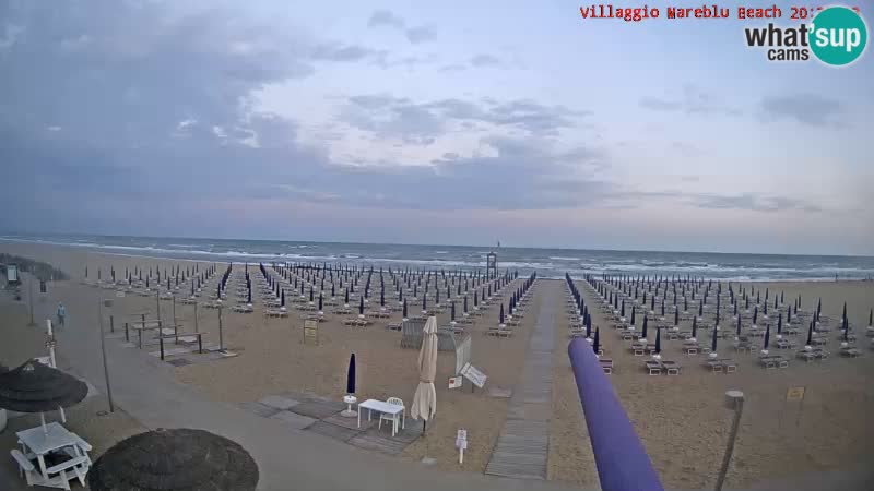 Webcam live della spiaggia Villaggio Mare Blu Bibione Pineda