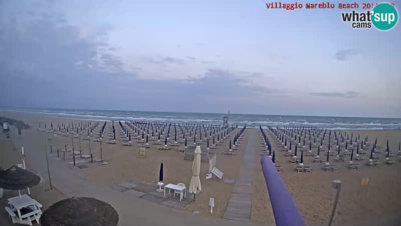 Playa webcam en vivo Villaggio Mare Blu Bibione Pineda – Italia