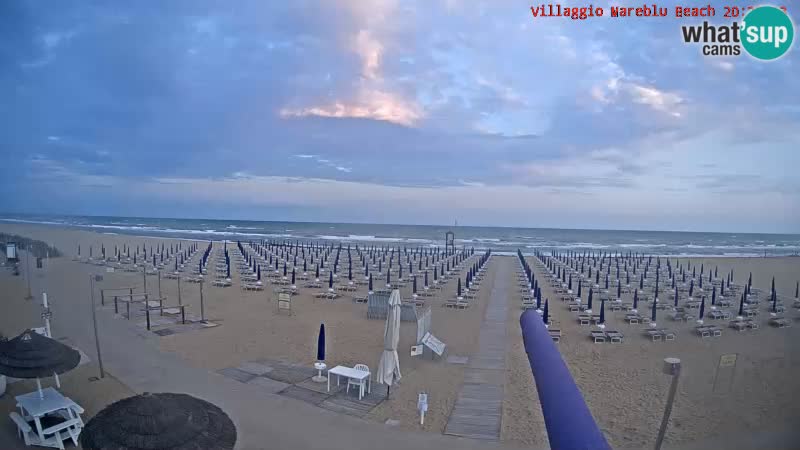 The beach live webcam Villaggio Mare Blu Bibione Pineda – Italy