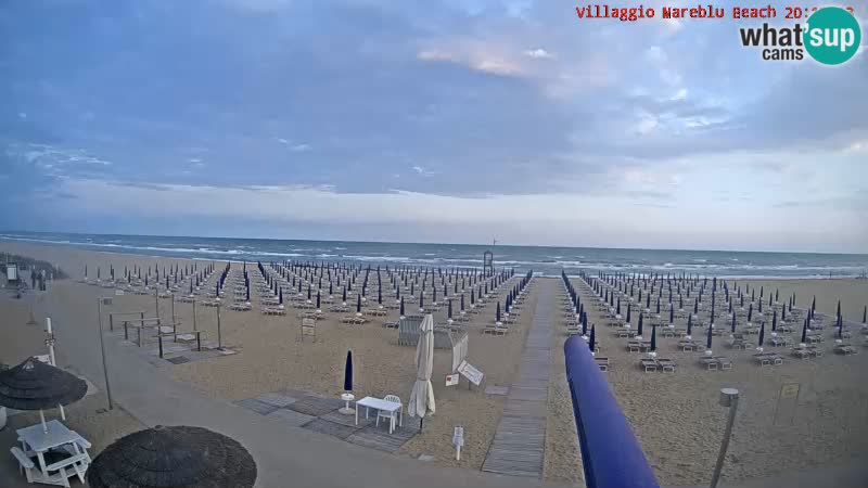 Web kamera uživo na plaži Villaggio Mare Blu Bibione Pineda – Italija