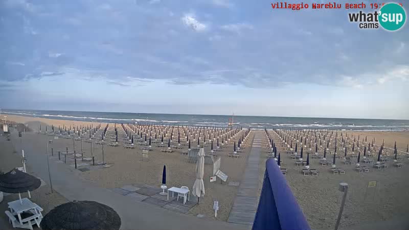 Web kamera uživo na plaži Villaggio Mare Blu Bibione Pineda – Italija