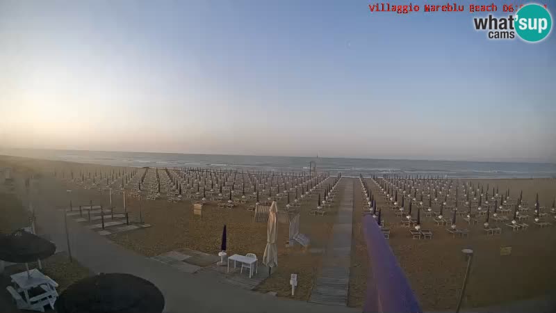 Web kamera uživo na plaži Villaggio Mare Blu Bibione Pineda – Italija