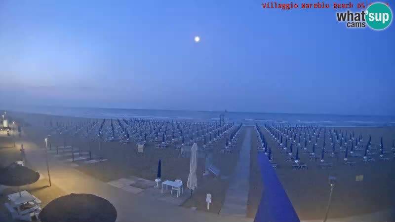 Webcam en direct de la plage Villaggio Mare Blu Bibione Pineda – Italie