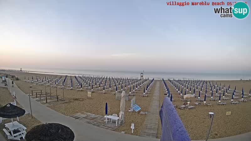 The beach Livecam Villaggio Mare Blu Bibione Pineda – Italy
