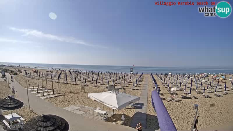 The beach Livecam Villaggio Mare Blu Bibione Pineda – Italy