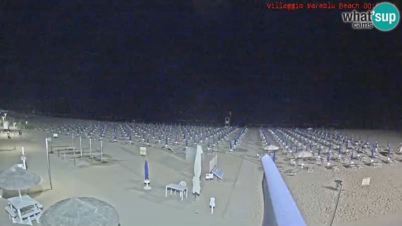 Webcam en direct de la plage Villaggio Mare Blu Bibione Pineda – Italie
