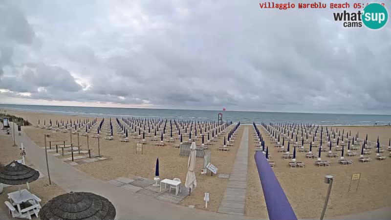 The beach Livecam Villaggio Mare Blu Bibione Pineda – Italy