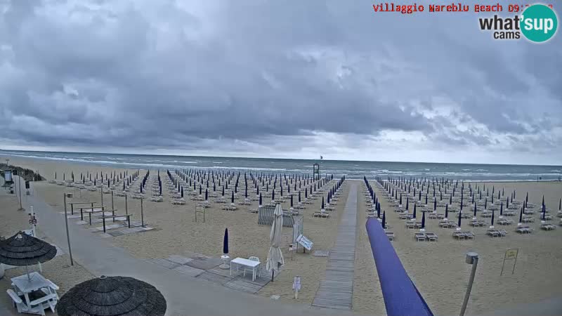 The beach Livecam Villaggio Mare Blu Bibione Pineda – Italy