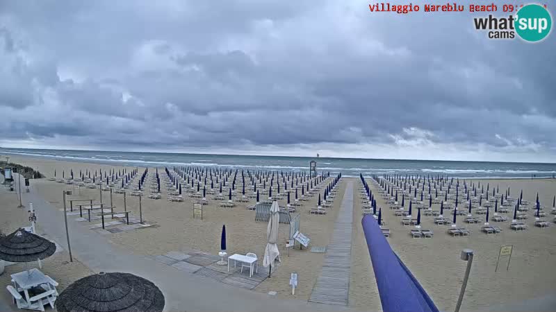 Web kamera uživo na plaži Villaggio Mare Blu Bibione Pineda – Italija