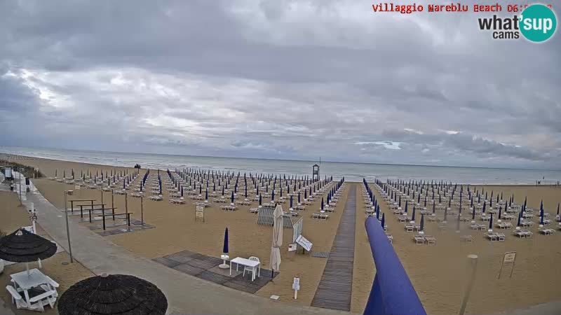 Der Strand Villaggio Mare Blu webcam Bibione Pineda – Italien