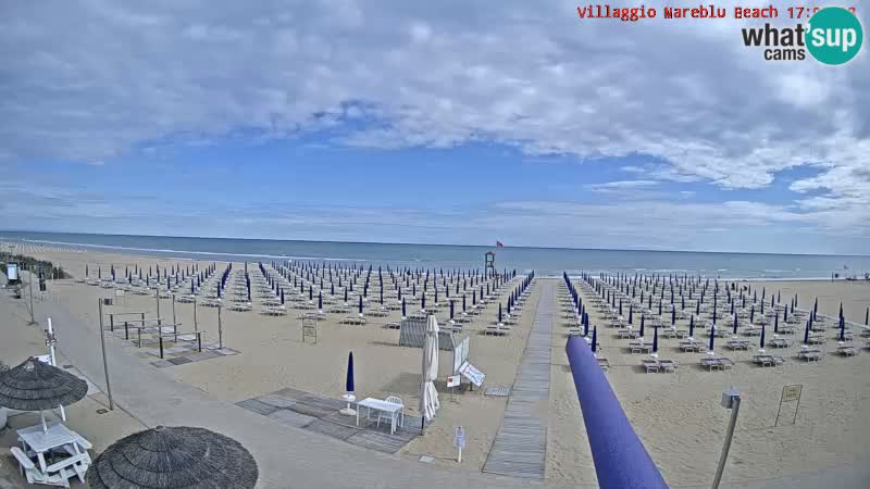 Der Strand Villaggio Mare Blu webcam Bibione Pineda – Italien