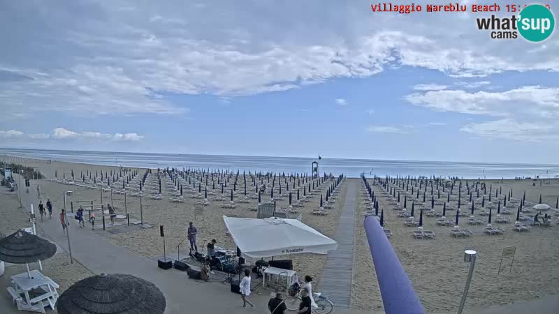 The beach Livecam Villaggio Mare Blu Bibione Pineda – Italy
