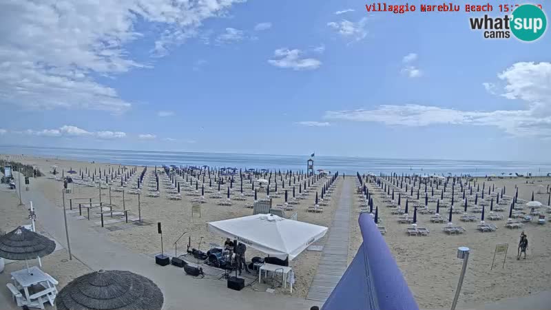 Der Strand Villaggio Mare Blu webcam Bibione Pineda – Italien