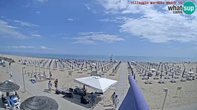 Der Strand Villaggio Mare Blu webcam Bibione Pineda – Italien