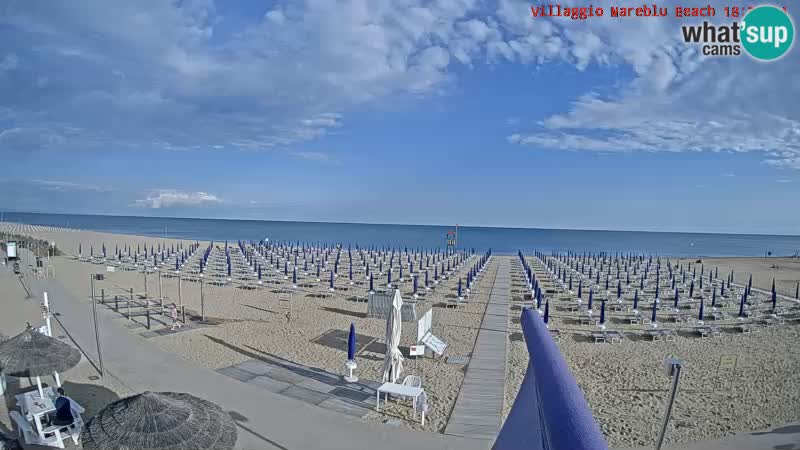 Spiaggia Webcam Villaggio Mare Blu Bibione Pineda