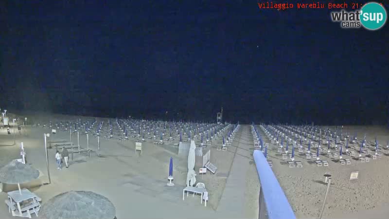 Webcam en direct de la plage Villaggio Mare Blu Bibione Pineda – Italie