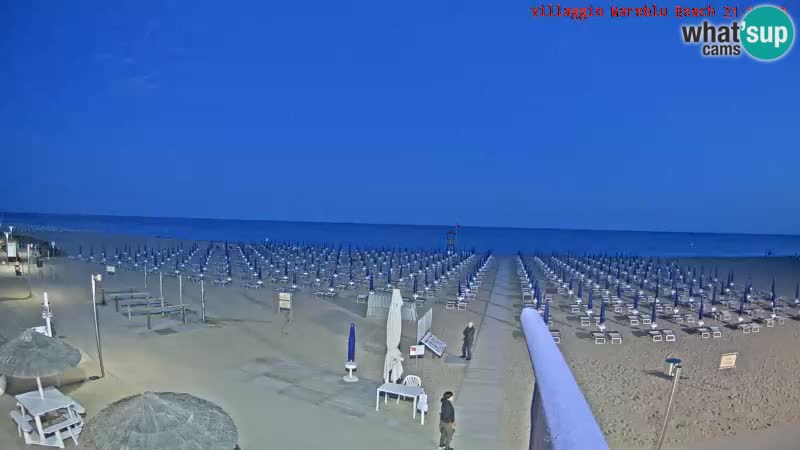 Playa webcam en vivo Villaggio Mare Blu Bibione Pineda – Italia