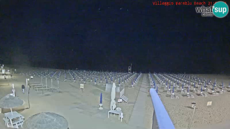 Playa webcam en vivo Villaggio Mare Blu Bibione Pineda – Italia