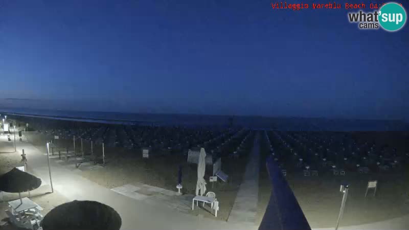Webcam en direct de la plage Villaggio Mare Blu Bibione Pineda – Italie