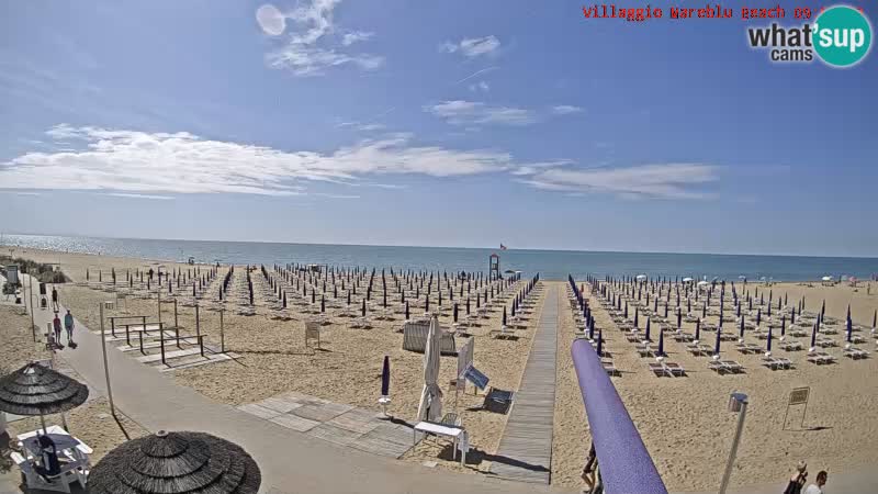 Der Strand Villaggio Mare Blu webcam Bibione Pineda – Italien