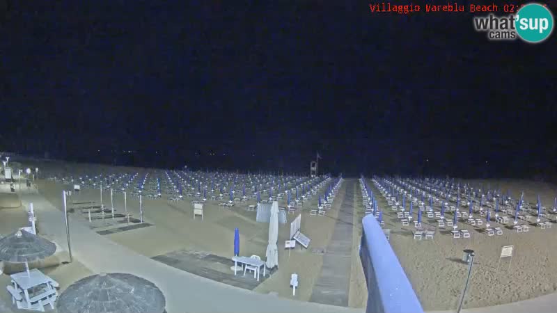 Webcam en direct de la plage Villaggio Mare Blu Bibione Pineda – Italie
