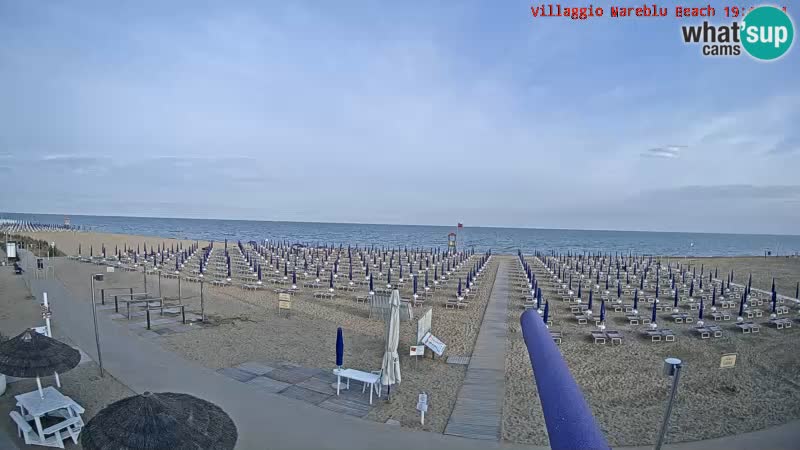 Web kamera uživo na plaži Villaggio Mare Blu Bibione Pineda – Italija